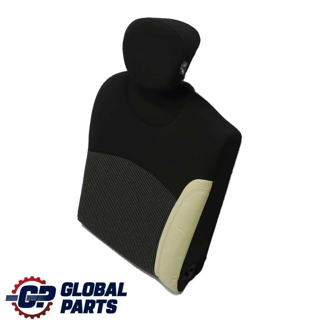 Bezug Lehne Stoff / Leder Hinten Rechts Sitz Cream White für Mini Cooper One R56 mit Teilenummer 7233792 Mini Cooper One R56 Bezug Lehne Stoff / Leder Hinten Rechts Sitz Cream White - SKU 7233792 - Teilenummer 7233792