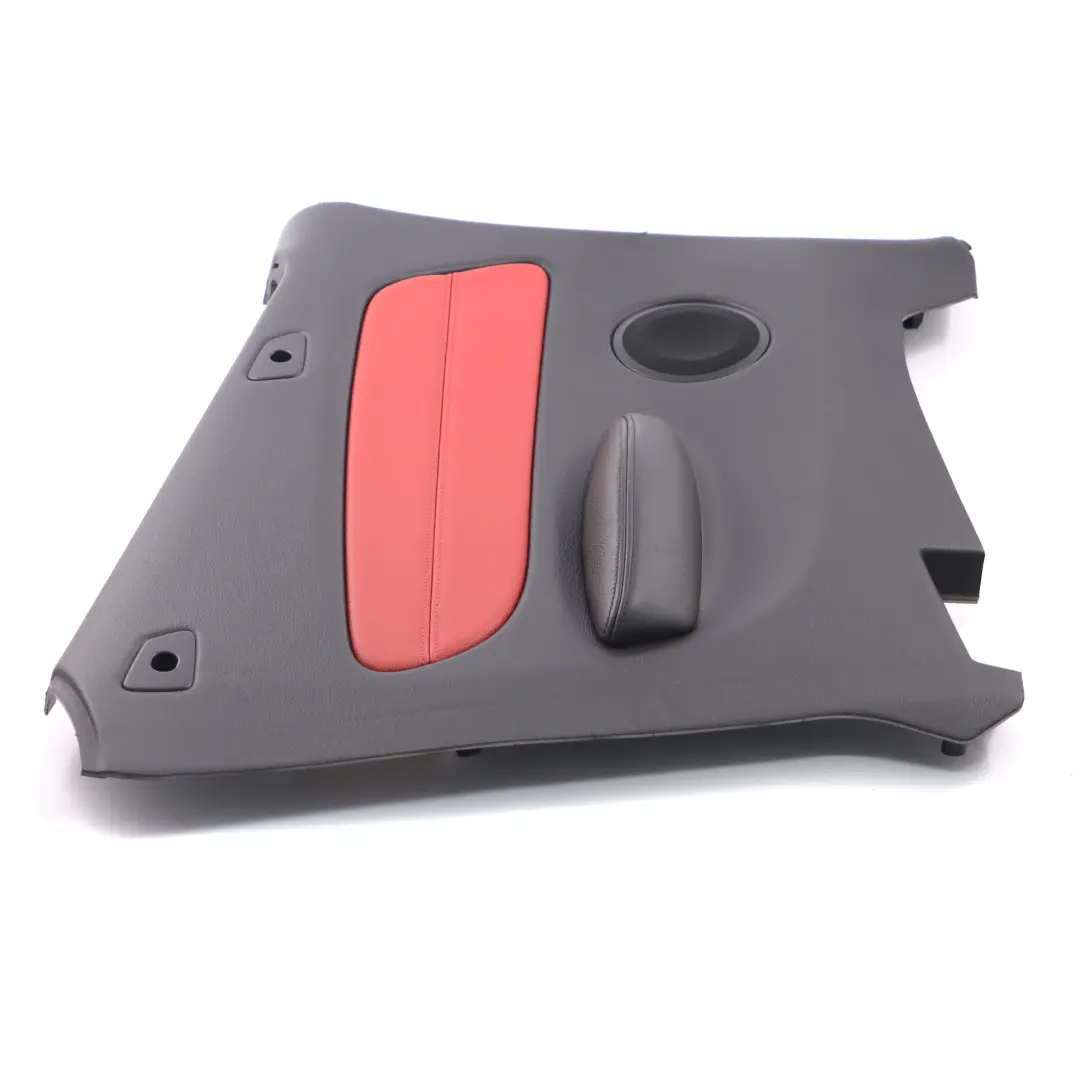 Embellecedor Lateral Trasero Izquierdo Revestimiento Cuero Rojo para BMW E88 con número de pieza 7234269 BMW E88 Embellecedor Lateral Trasero Izquierdo Revestimiento Cuero Rojo - SKU 7234269 - Número de pieza 7234269