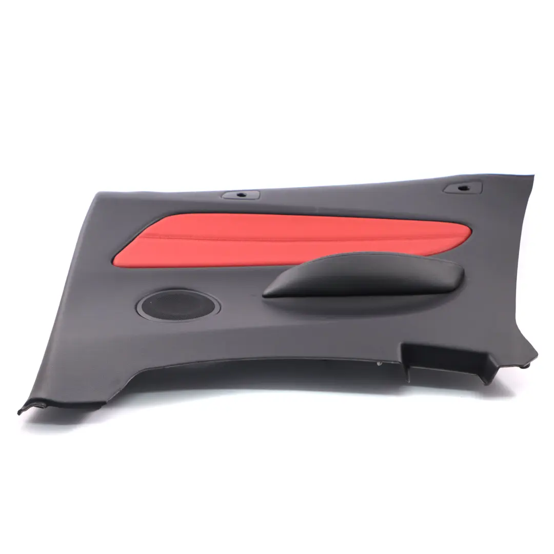 Pannello di rivestimento laterale posteriore destro pelle rosso per BMW E88 con numero di parte 7234270 BMW E88 Pannello di rivestimento laterale posteriore destro pelle rosso - SKU 7234270 - Numero di parte 7234270