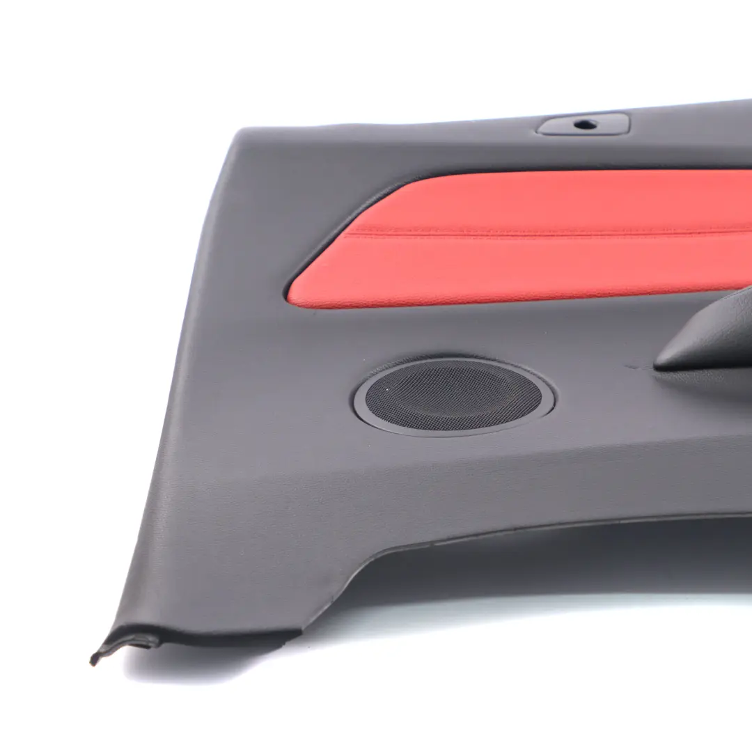 Pannello di rivestimento laterale posteriore destro pelle rosso per BMW E88 con numero di parte 7234270 BMW E88 Pannello di rivestimento laterale posteriore destro pelle rosso - SKU 7234270 - Numero di parte 7234270