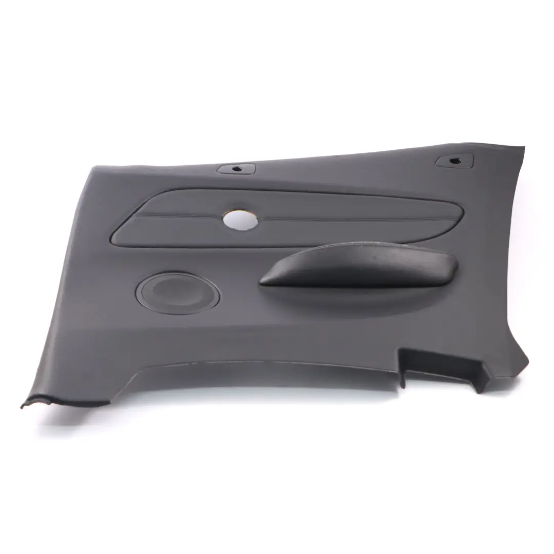 Embellecedor Lateral Trasero Derecho Cabrio Cuero Negro para BMW E88 con número de pieza 7234278 BMW E88 Embellecedor Lateral Trasero Derecho Cabrio Cuero Negro - SKU 7234278 - Número de pieza 7234278