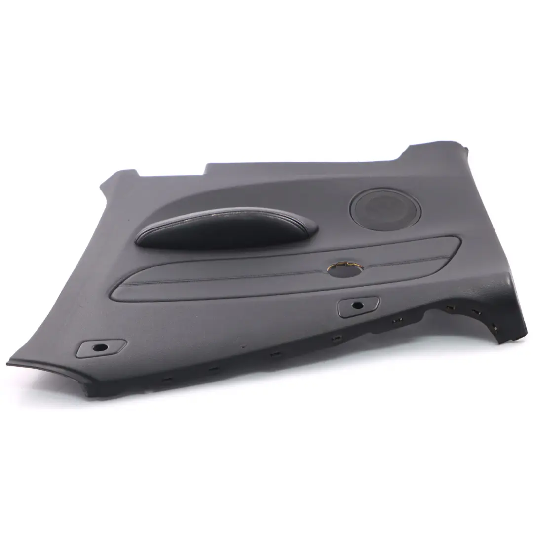Lateral Trim Panel HiFi Rear Right O/S Cabrio Black Leather Boston to BMW E88 with Part number 7234278 BMW E88 Lateral Trim Panel HiFi Rear Right O/S Cabrio Black Leather Boston - SKU 7234278 - Part number 7234278