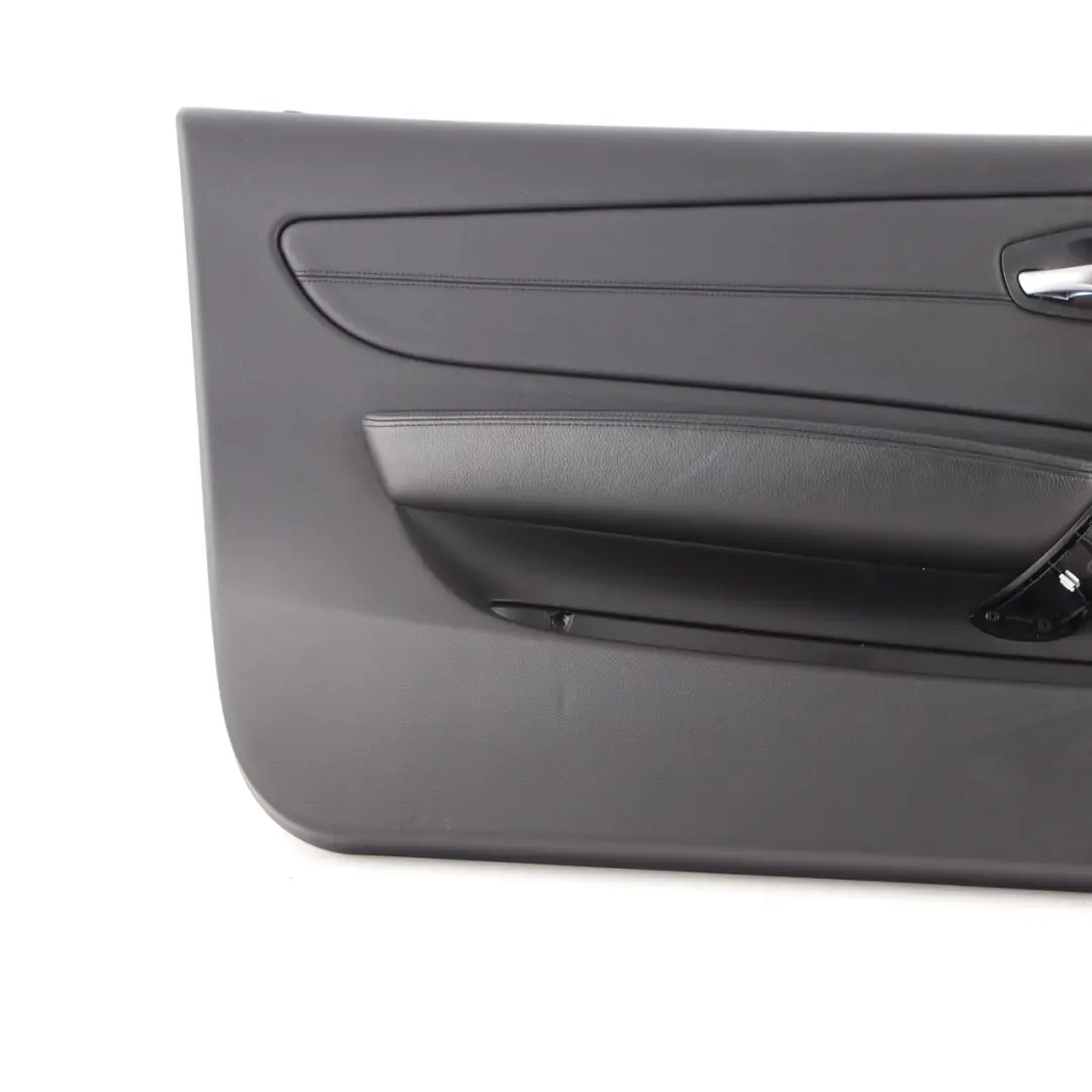 Front Left N/S Trim Panel Door Card Leather Boston Black to BMW 1 E88 Convertible with Part number 7234293 BMW 1 E88 Convertible Front Left N/S Trim Panel Door Card Leather Boston Black - SKU 7234293 - Part number 7234293