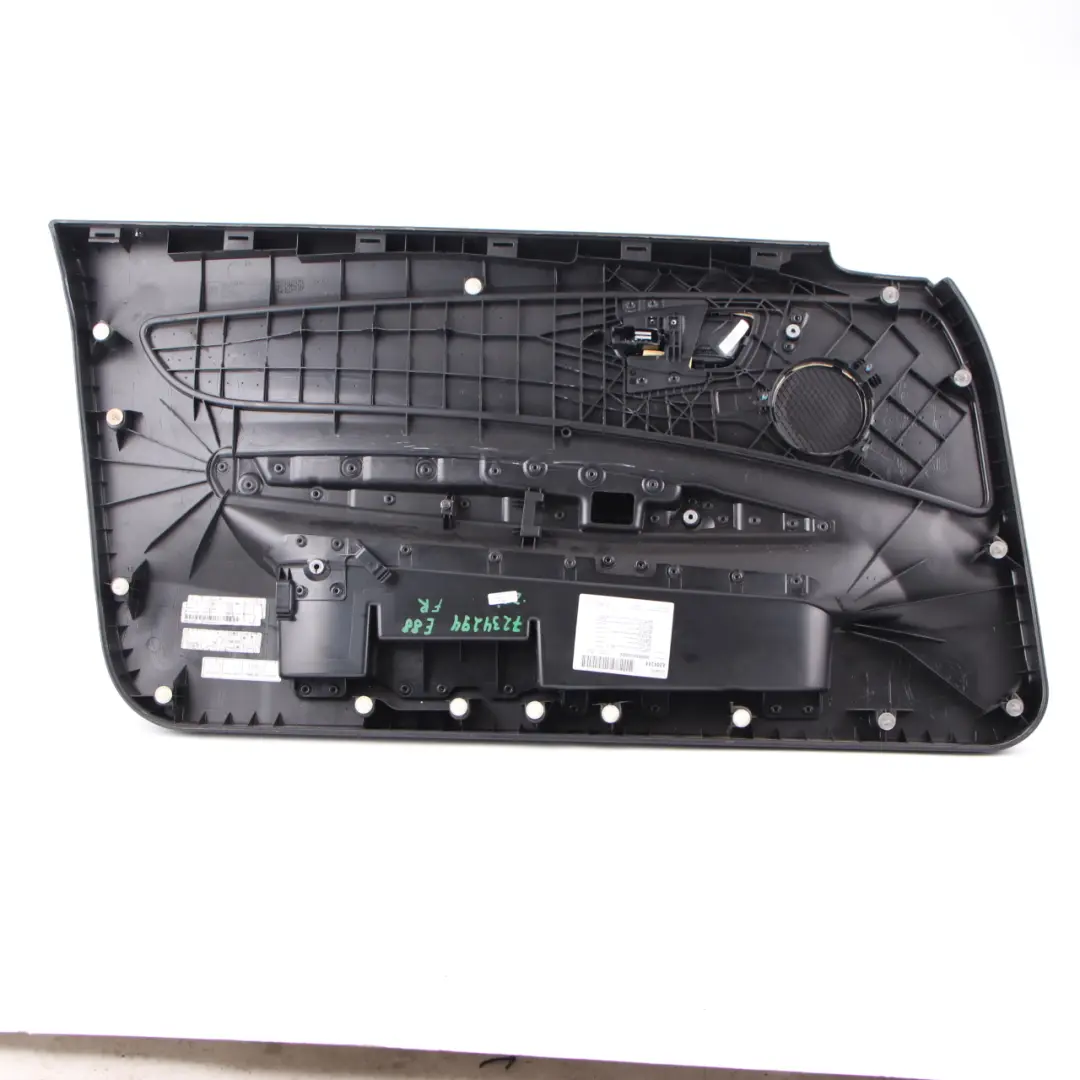 Door Card BMW E88 Convertible Front Right O/S Trim Panel Leather Boston Black to with Part number 7234294 Door Card BMW E88 Convertible Front Right O/S Trim Panel Leather Boston Black - SKU 7234294 - Part number 7234294