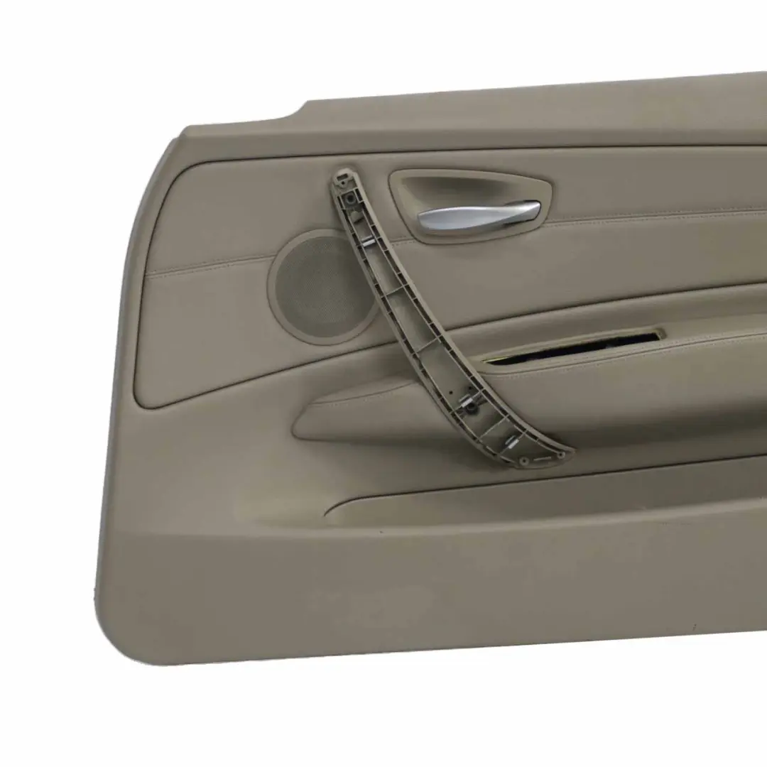 Door Card BMW E88 Cabrio Front Right O/S Door Trim Panel Leather Boston Beige to with Part number 7234298 Door Card BMW E88 Cabrio Front Right O/S Door Trim Panel Leather Boston Beige - SKU 7234298 - Part number 7234298