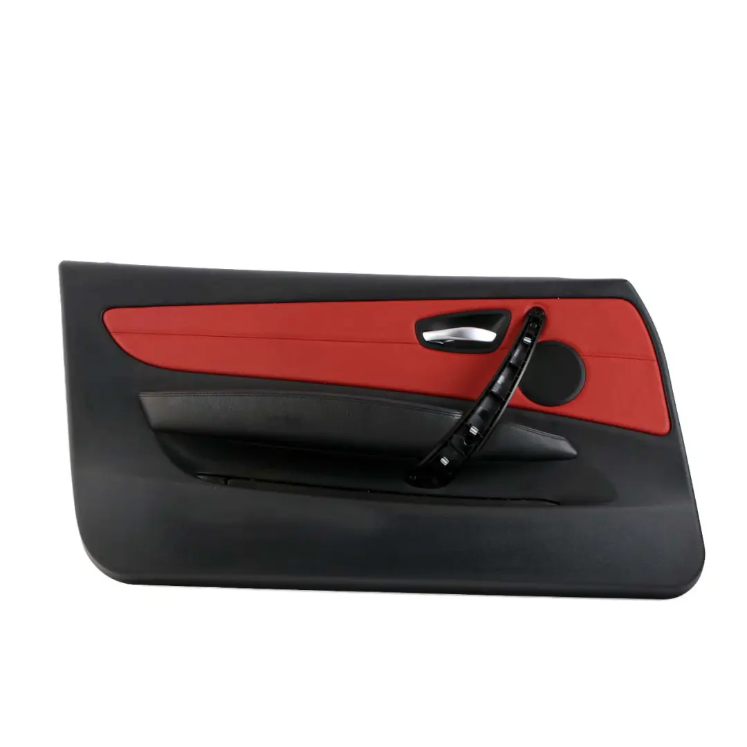 Front Left N/S Trim Panel Door Card Leather Coral Red to BMW 1 E88 Cabrio with Part number 7234301 BMW 1 E88 Cabrio Front Left N/S Trim Panel Door Card Leather Coral Red - SKU 7234301 - Part number 7234301