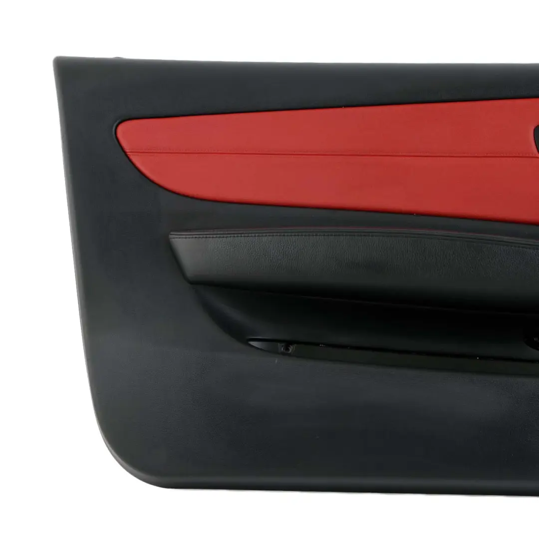 BMW E88 Cabrio Delantero Izquierdo Embellecedor Panel Puerta Cuero Coral Rojo - SKU 7234301 - Número de pieza 7234301