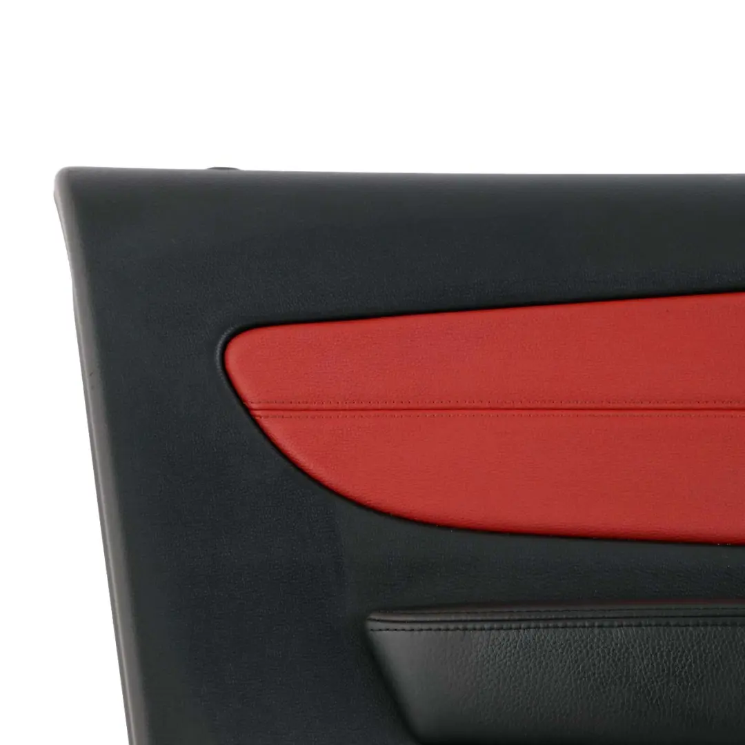 Front Left N/S Trim Panel Door Card Leather Coral Red to BMW 1 E88 Cabrio with Part number 7234301 BMW 1 E88 Cabrio Front Left N/S Trim Panel Door Card Leather Coral Red - SKU 7234301 - Part number 7234301
