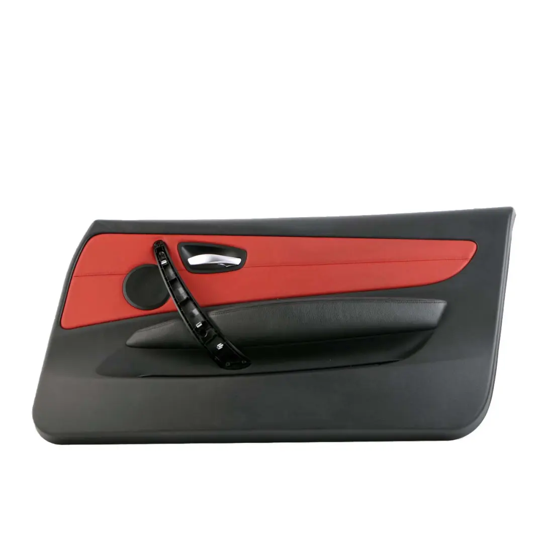 Front Right O/S Trim Panel Door Card Leather Coral Red to BMW 1 E88 Cabrio with Part number 7234302 BMW 1 E88 Cabrio Front Right O/S Trim Panel Door Card Leather Coral Red - SKU 7234302 - Part number 7234302