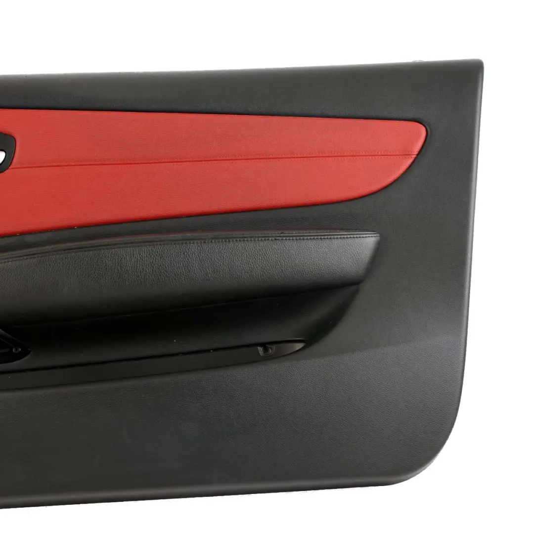 Front Right O/S Trim Panel Door Card Leather Coral Red to BMW 1 E88 Cabrio with Part number 7234302 BMW 1 E88 Cabrio Front Right O/S Trim Panel Door Card Leather Coral Red - SKU 7234302 - Part number 7234302