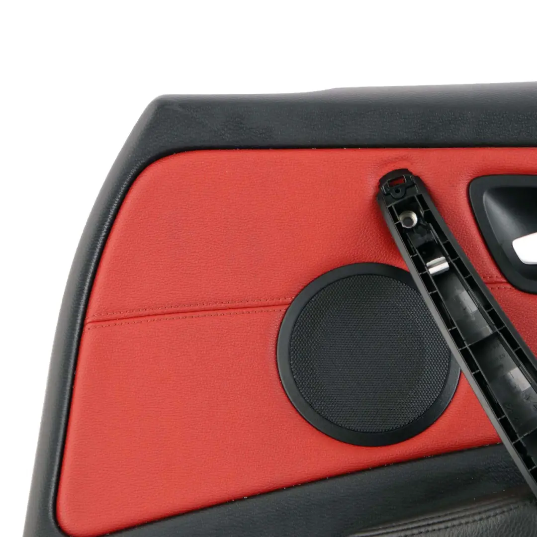Front Right O/S Trim Panel Door Card Leather Coral Red to BMW 1 E88 Cabrio with Part number 7234302 BMW 1 E88 Cabrio Front Right O/S Trim Panel Door Card Leather Coral Red - SKU 7234302 - Part number 7234302