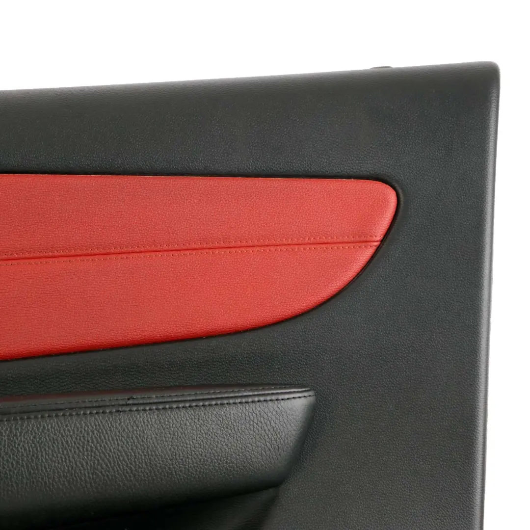 Front Right O/S Trim Panel Door Card Leather Coral Red to BMW 1 E88 Cabrio with Part number 7234302 BMW 1 E88 Cabrio Front Right O/S Trim Panel Door Card Leather Coral Red - SKU 7234302 - Part number 7234302