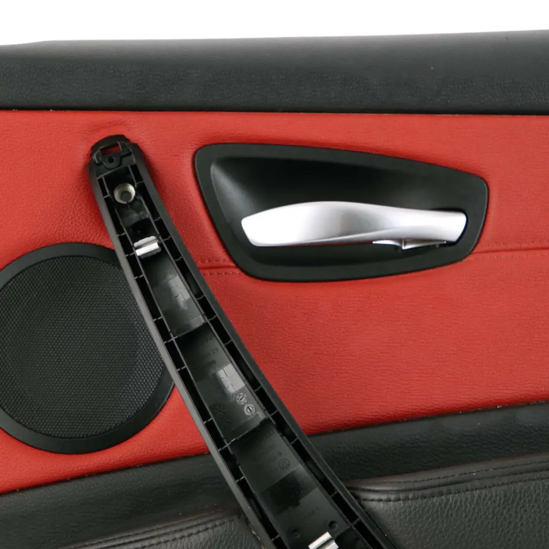 Front Right O/S Trim Panel Door Card Leather Coral Red to BMW 1 E88 Cabrio with Part number 7234302 BMW 1 E88 Cabrio Front Right O/S Trim Panel Door Card Leather Coral Red - SKU 7234302 - Part number 7234302