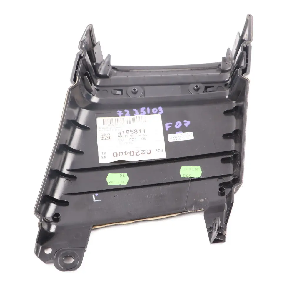 Panel BMW F07 GT Trim Cover B-Pillar Center Left Leather Dakota Black to with Part number 7235103 Panel BMW F07 GT Trim Cover B-Pillar Center Left Leather Dakota Black - SKU 7235103 - Part number 7235103