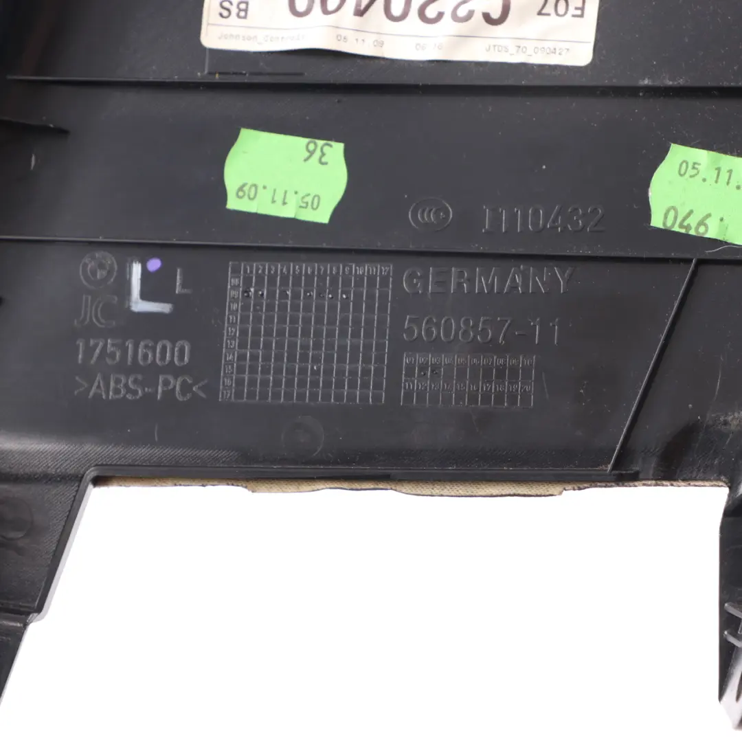 Panel BMW F07 GT Trim Cover B-Pillar Center Left Leather Dakota Black to with Part number 7235103 Panel BMW F07 GT Trim Cover B-Pillar Center Left Leather Dakota Black - SKU 7235103 - Part number 7235103