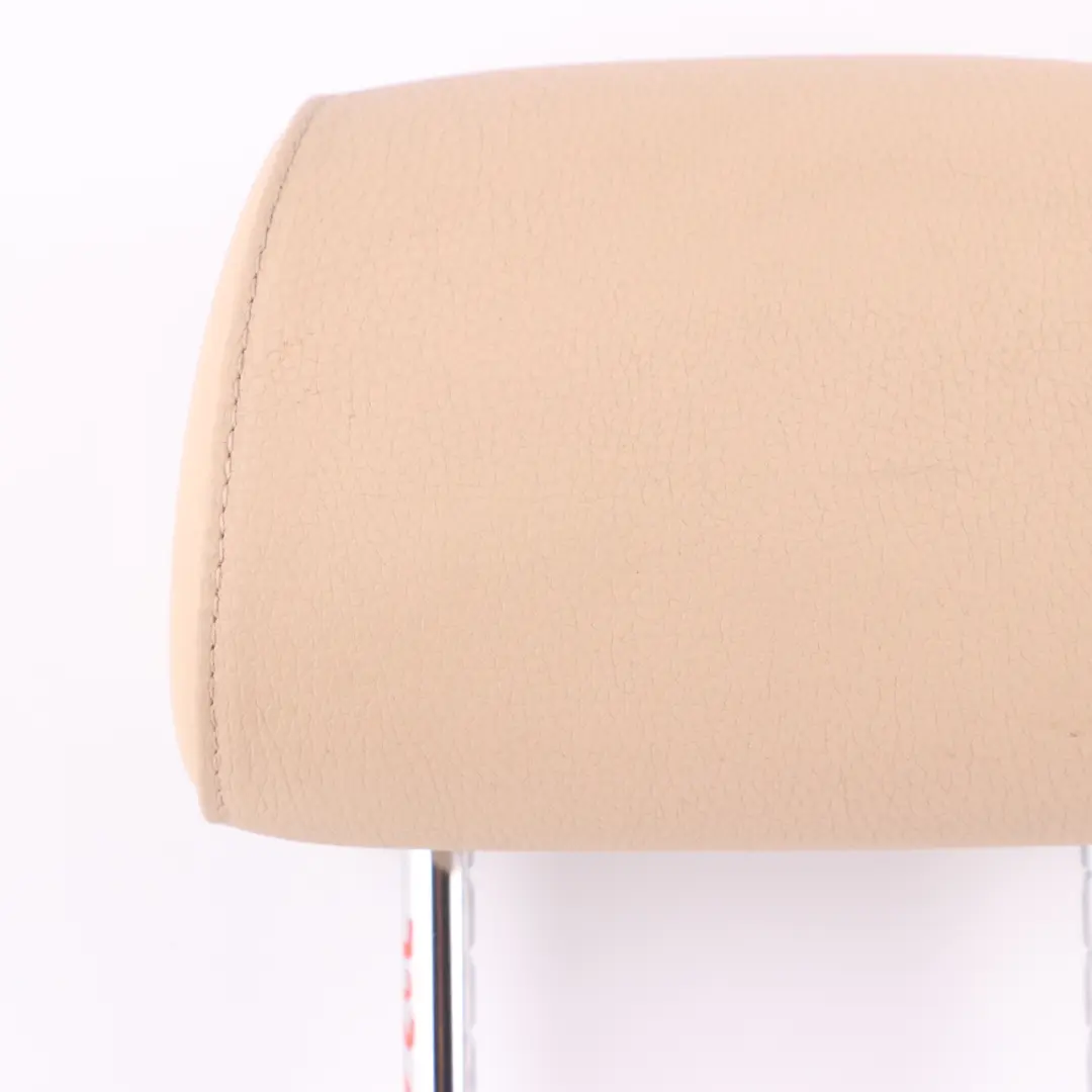 Headrest BMW F10 F11 Rear Seat Left Right Head Rest Leather Dakota Beige to Rear with Part number 7236085 Rear Headrest BMW F10 F11 Rear Seat Left Right Head Rest Leather Dakota Beige - SKU 7236085 - Part number 7236085