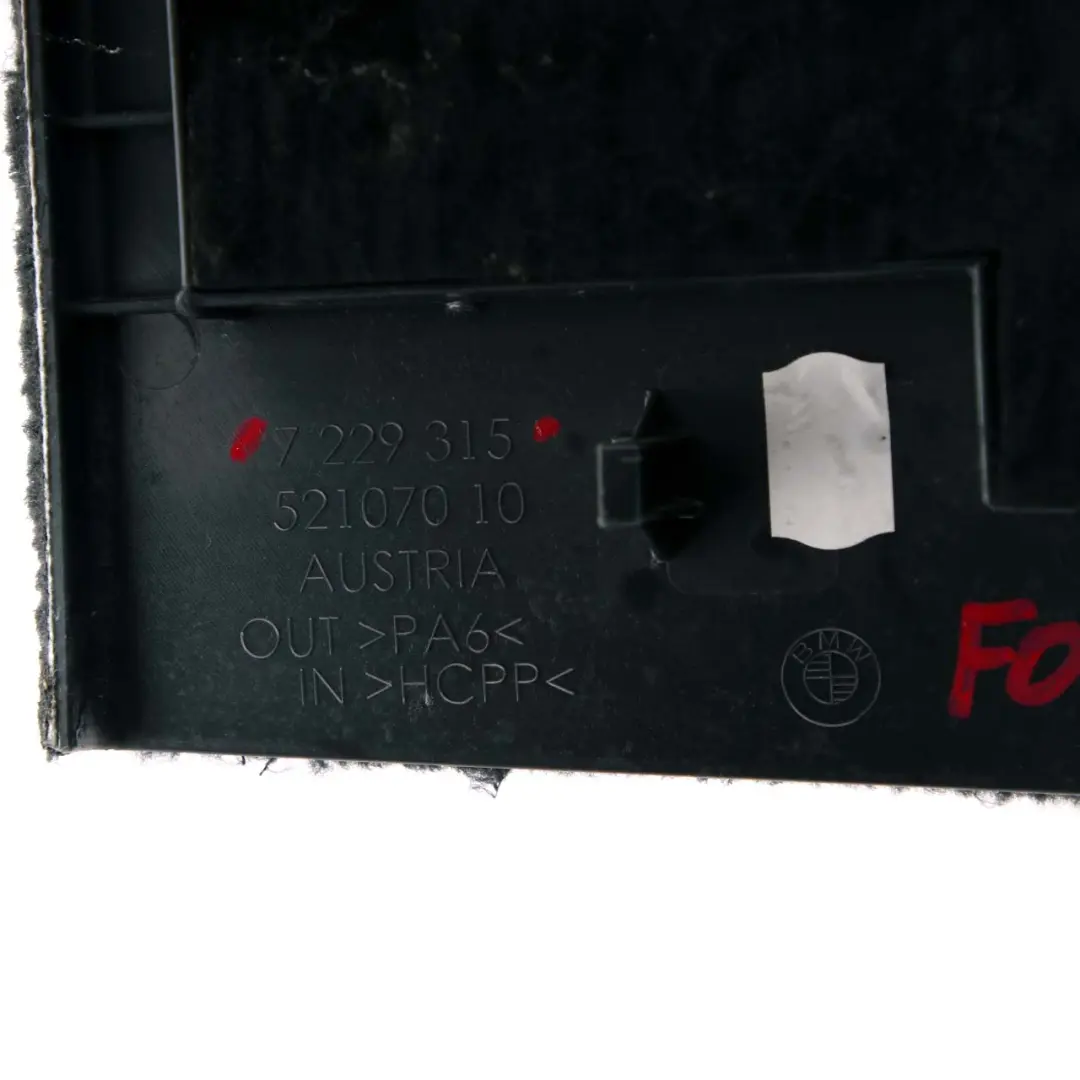BMW F07 Kofferraumklappe Abdeckung Boot Panel Wand Trim Schwarz Gran Turismo - SKU 7236924 - Teilenummer 7229315