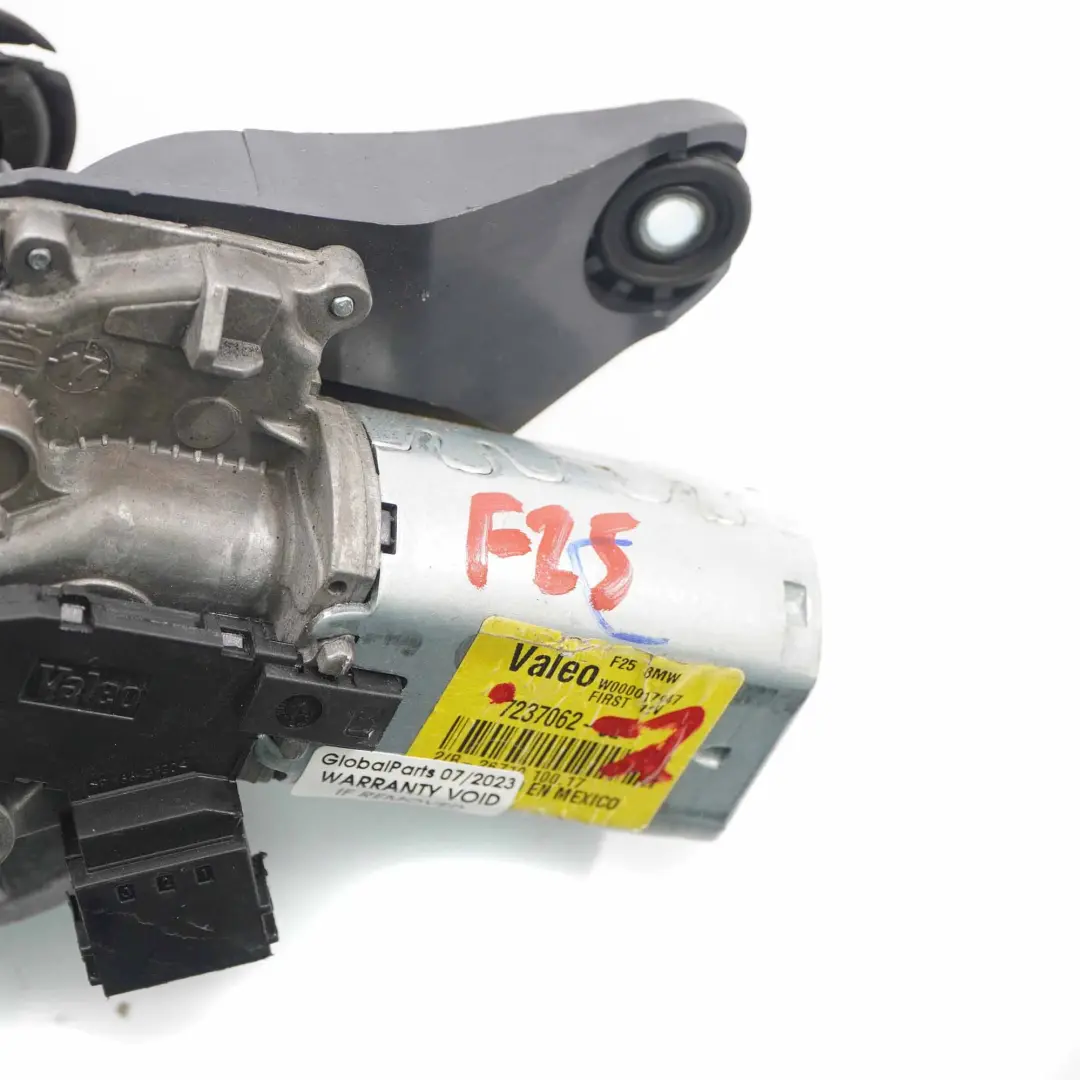 Rear Wiper Motor BMW X3 F25 Window Panel Control Unit Trunk Lid Tailgate - SKU 7237062-2 - Part number 7237062