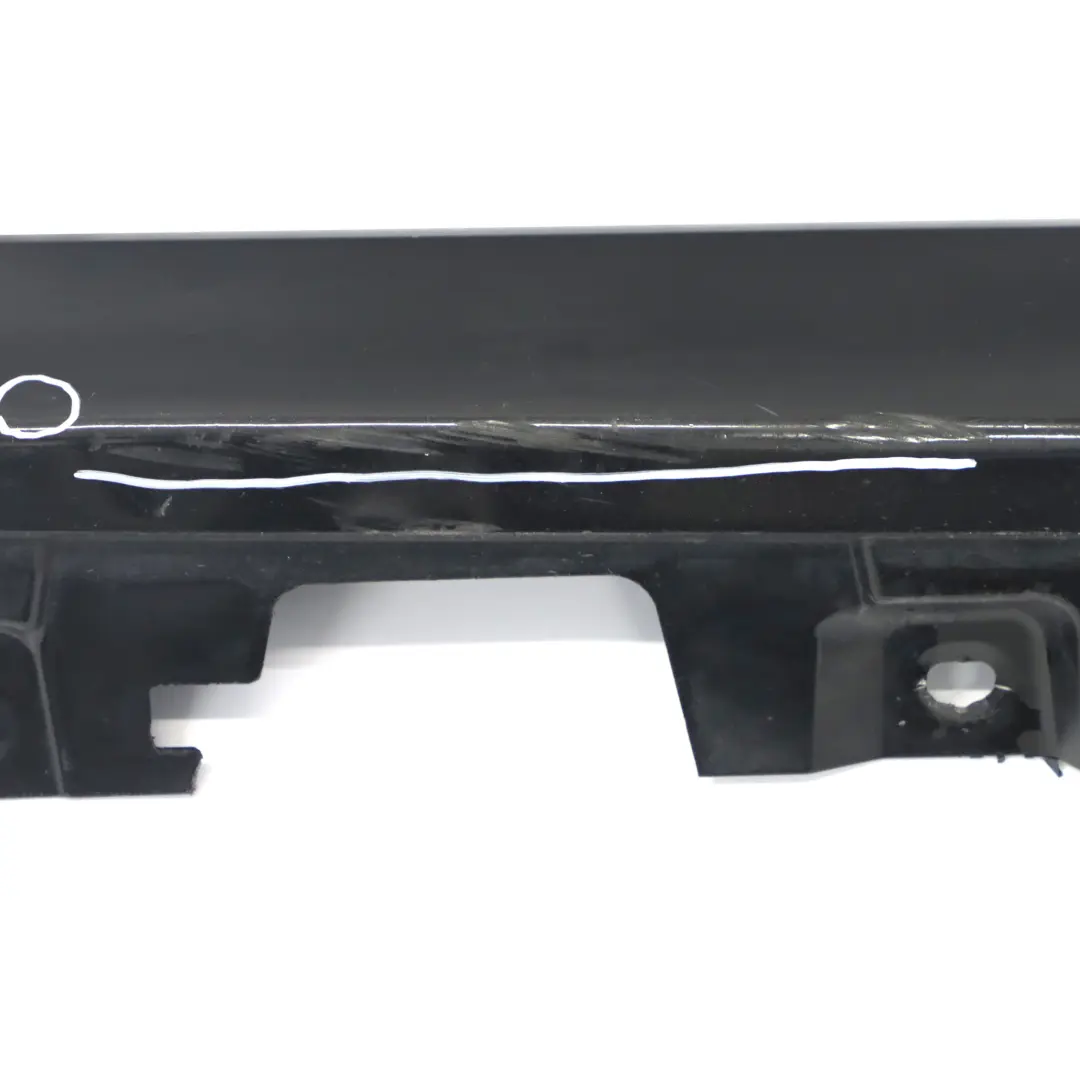 BMW F10 F11 Tapa de umbral de puerta Faldón Panel Derecho Black Sapphire - 475 - SKU 7237082-BS - Número de pieza 2209828