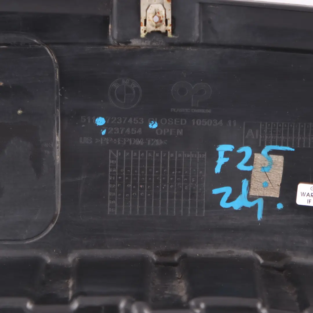 BMW X3 F25 Parachoques Trasero Recubrimiento Panel Inferior Negro - SKU 7237453 - Número de pieza 7237453