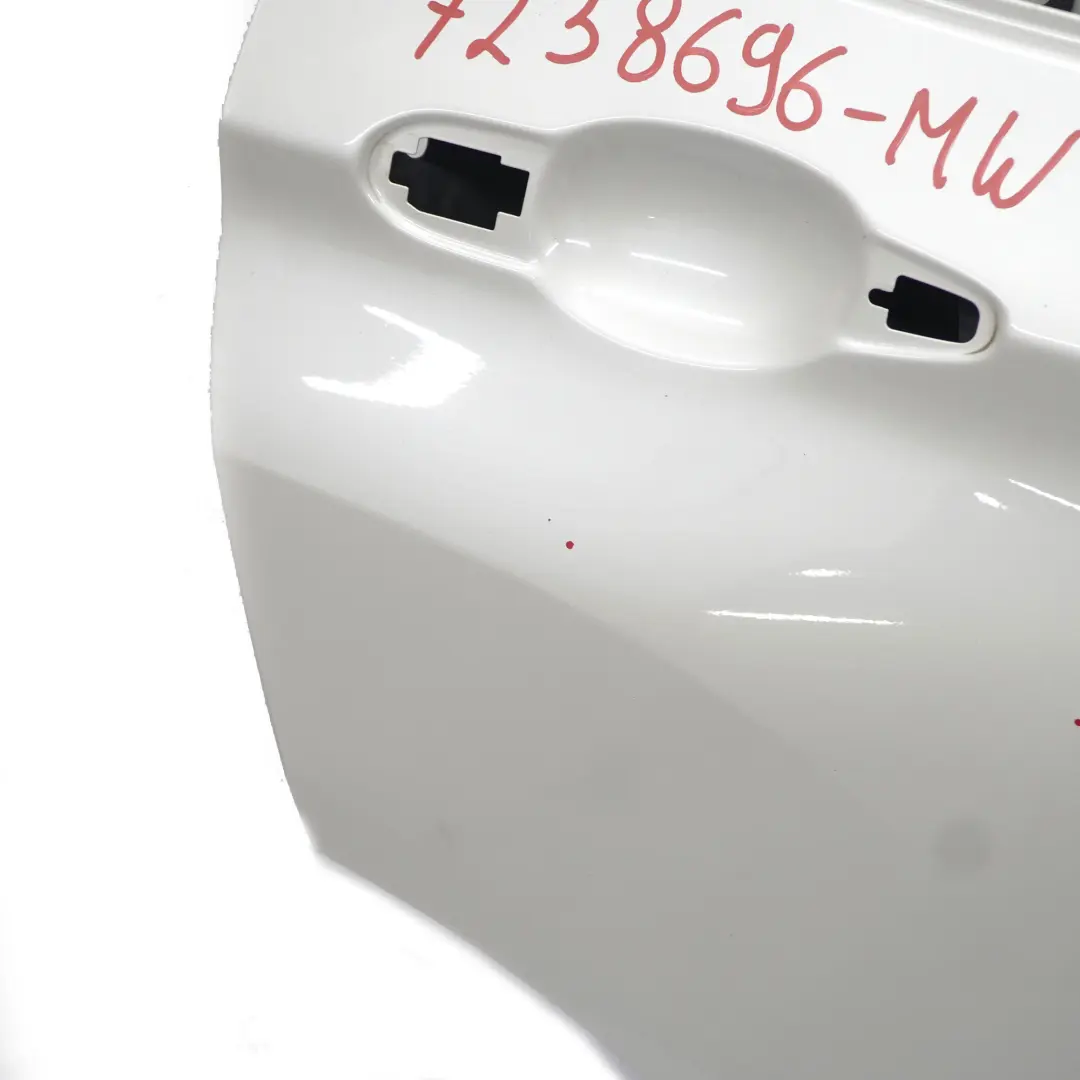 Puerta Trasera Derecha Mineralweiss Blanco Mineral Metalizado - A96 para BMW X3 F25 con número de pieza 7238696 BMW X3 F25 Puerta Trasera Derecha Mineralweiss Blanco Mineral Metalizado - A96 - SKU 7238696-MW - Número de pieza 7238696