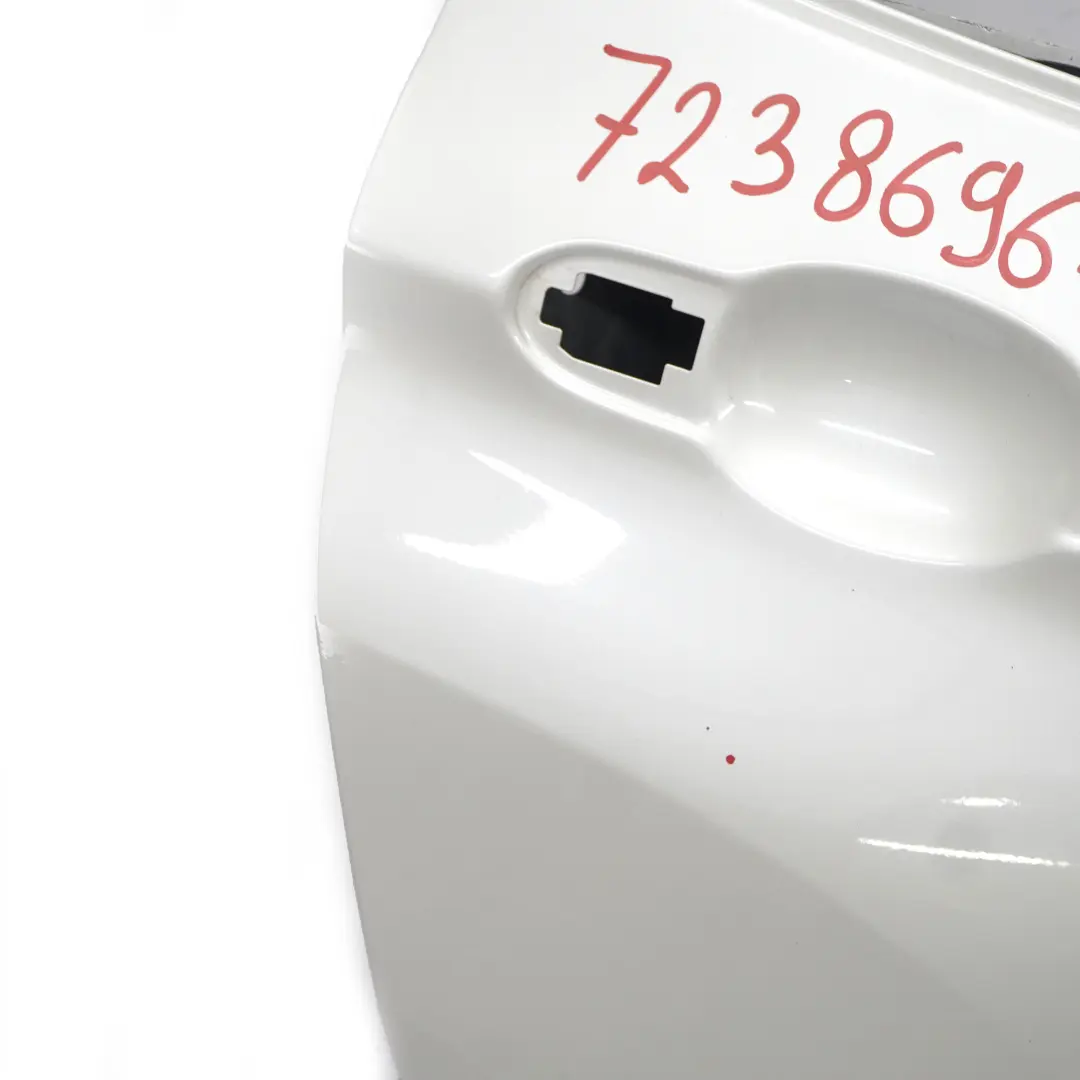 Puerta Trasera Derecha Mineralweiss Blanco Mineral Metalizado - A96 para BMW X3 F25 con número de pieza 7238696 BMW X3 F25 Puerta Trasera Derecha Mineralweiss Blanco Mineral Metalizado - A96 - SKU 7238696-MW - Número de pieza 7238696