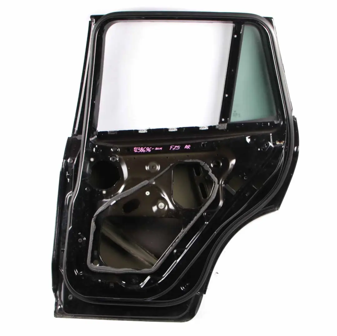 Door Rear Right O/S Schwarz 2 Black - 668 to BMW X3 F25 with Part number 7238696 BMW X3 F25 Door Rear Right O/S Schwarz 2 Black - 668 - SKU 7238696-SCH - Part number 7238696