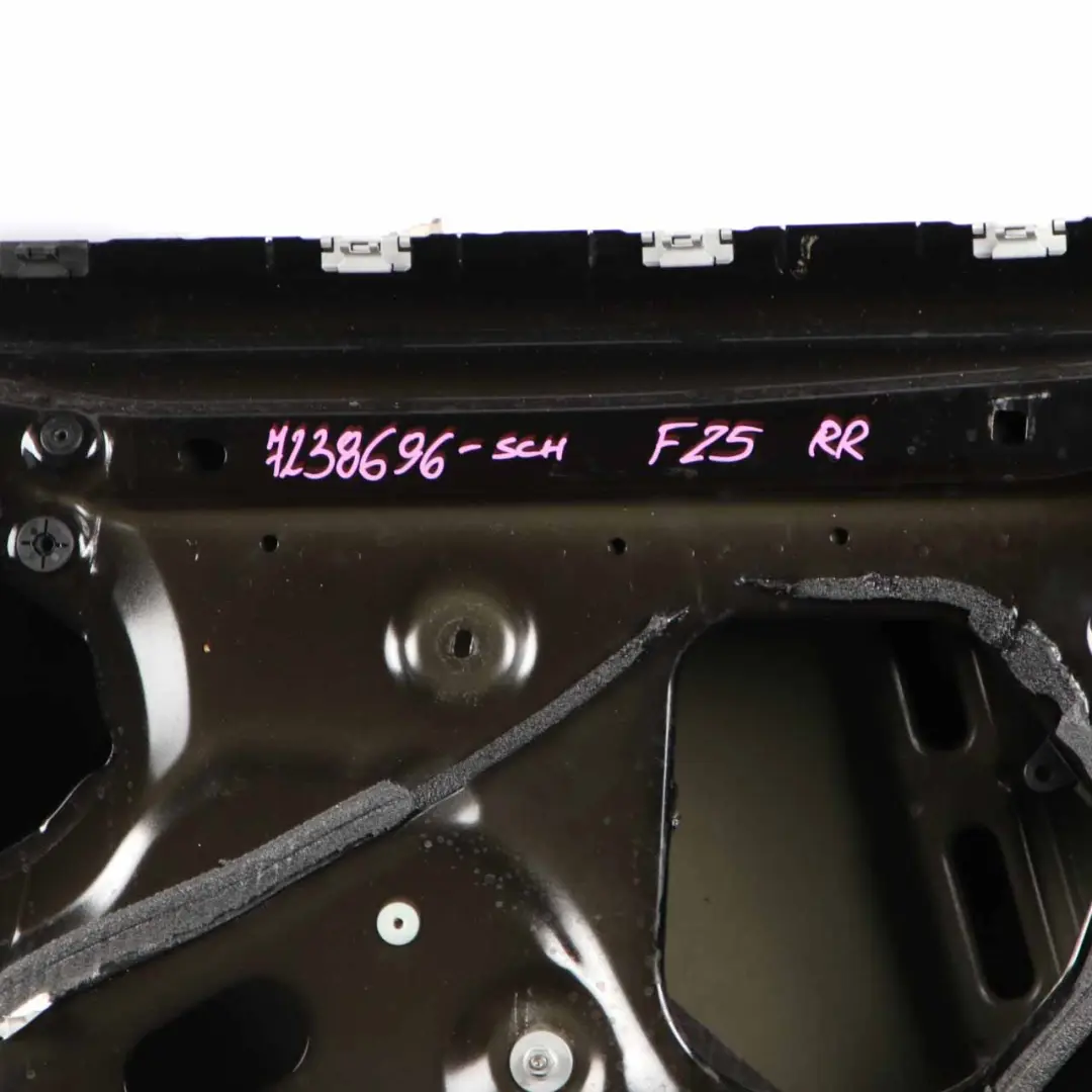 Door Rear Right O/S Schwarz 2 Black - 668 to BMW X3 F25 with Part number 7238696 BMW X3 F25 Door Rear Right O/S Schwarz 2 Black - 668 - SKU 7238696-SCH - Part number 7238696