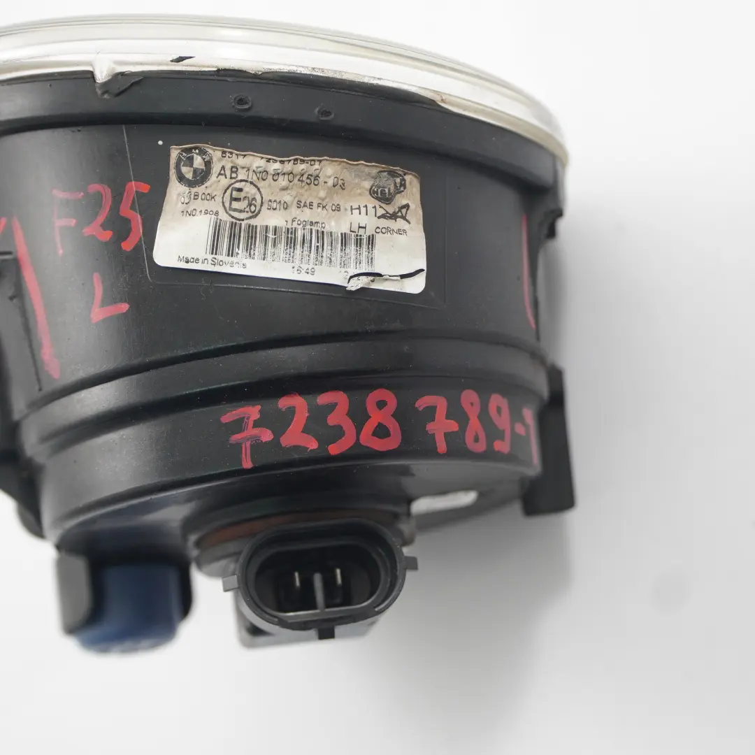 Faro antiniebla parachoques delantero izquierdo para BMW X3 F25 con número de pieza 7238789 BMW X3 F25 Faro antiniebla parachoques delantero izquierdo - SKU 7238789-1 - Número de pieza 7238789