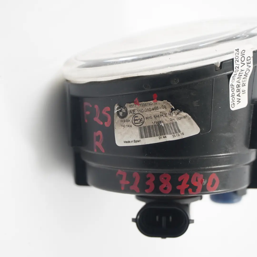 Faro antiniebla parachoques delantero derecho para BMW X3 F25 con número de pieza 7238790 BMW X3 F25 Faro antiniebla parachoques delantero derecho - SKU 7238790 - Número de pieza 7238790