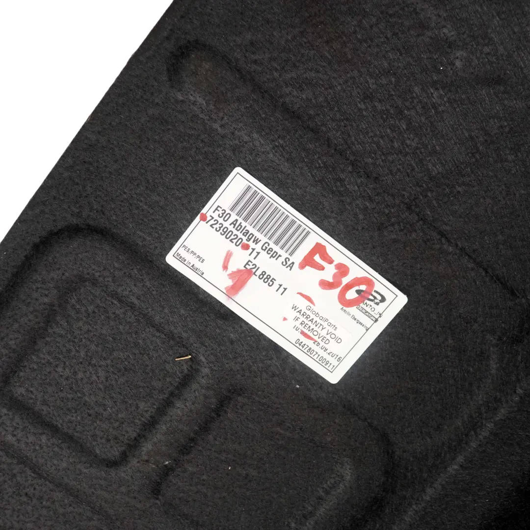 Coffre a bagages Couvercle panneau garniture pour BMW 3 4 F30 F32 F80 M3 à propos du numéro de pièce 7239020 BMW 3 4 F30 F32 F80 M3 Coffre a bagages Couvercle panneau garniture - SKU 7239020-1 - Numéro de pièce 7239020