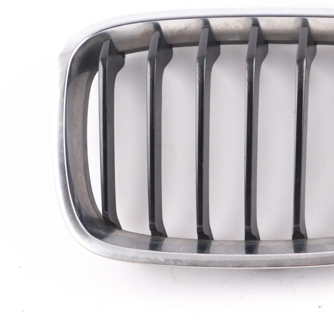 Front Left N/S Bumper Grille Centre Kidney Chrome Cover to BMW F20 F21 with Part number 7239021 BMW F20 F21 Front Left N/S Bumper Grille Centre Kidney Chrome Cover - SKU 7239021-4 - Part number 7239021