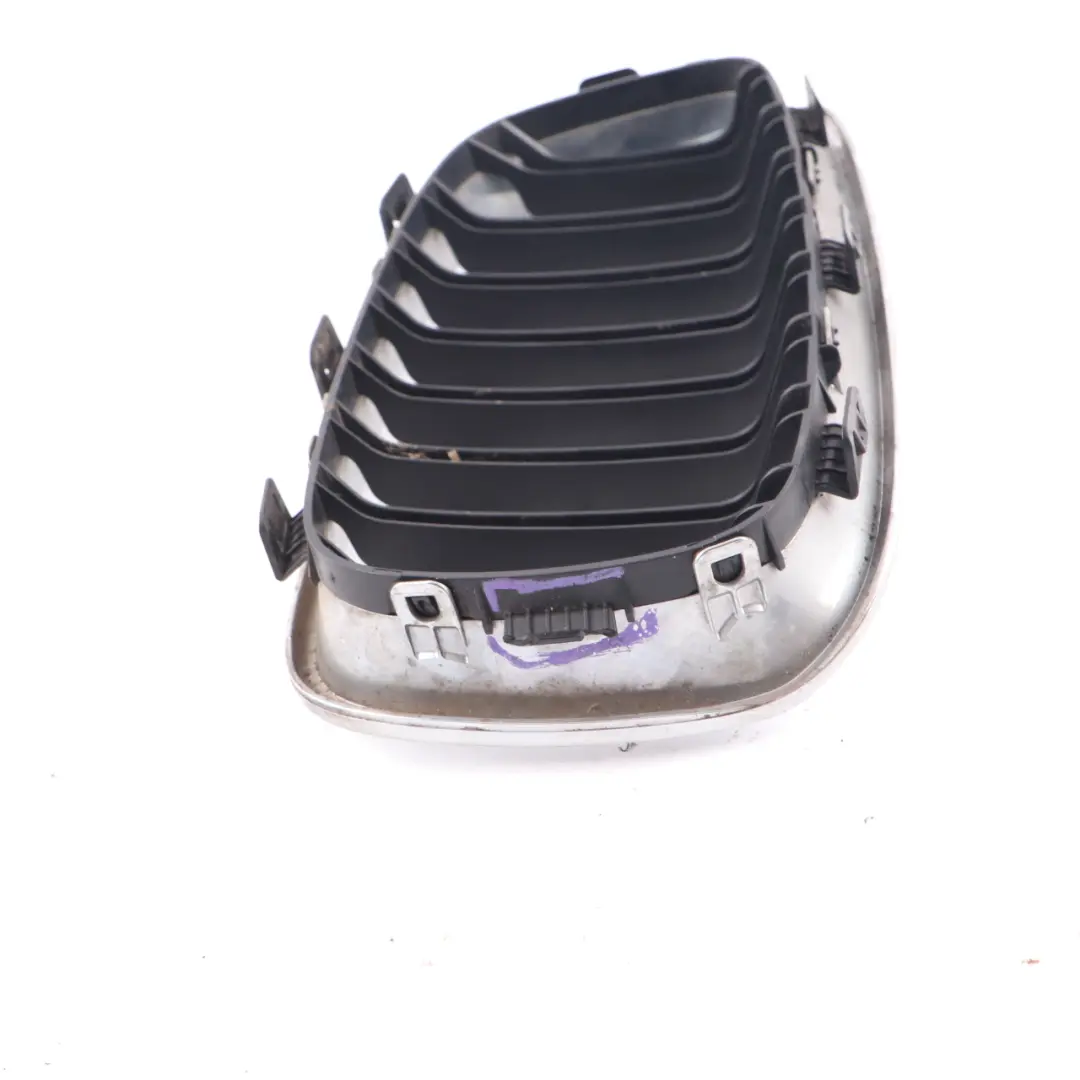 Front Left N/S Bumper Grille Centre Kidney Chrome Cover to BMW F20 F21 with Part number 7239021 BMW F20 F21 Front Left N/S Bumper Grille Centre Kidney Chrome Cover - SKU 7239021-4 - Part number 7239021
