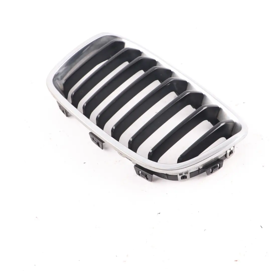 Front Left N/S Bumper Grille Centre Kidney Chrome Cover to BMW F20 F21 with Part number 7239021 BMW F20 F21 Front Left N/S Bumper Grille Centre Kidney Chrome Cover - SKU 7239021-4 - Part number 7239021