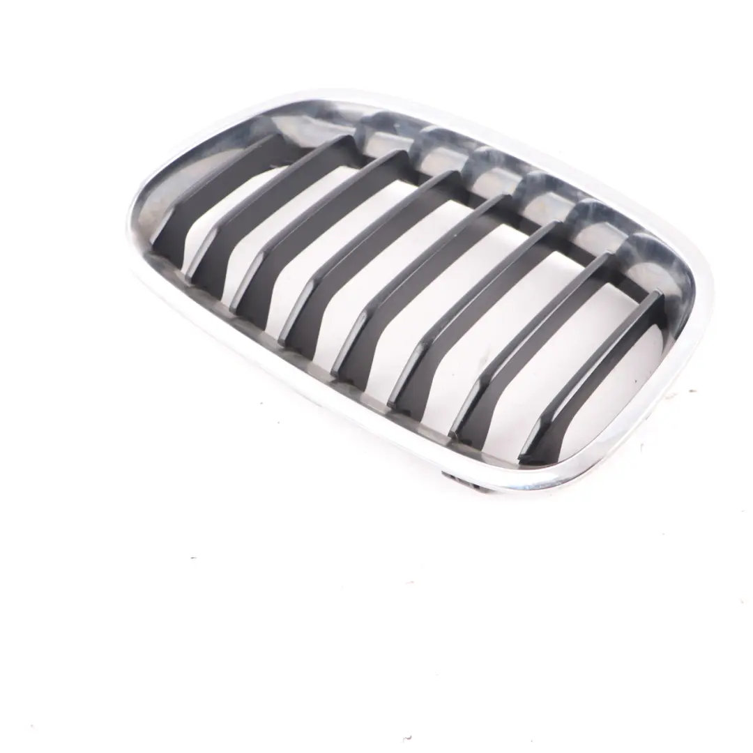Front Left N/S Bumper Grille Centre Kidney Chrome Cover to BMW F20 F21 with Part number 7239021 BMW F20 F21 Front Left N/S Bumper Grille Centre Kidney Chrome Cover - SKU 7239021-4 - Part number 7239021