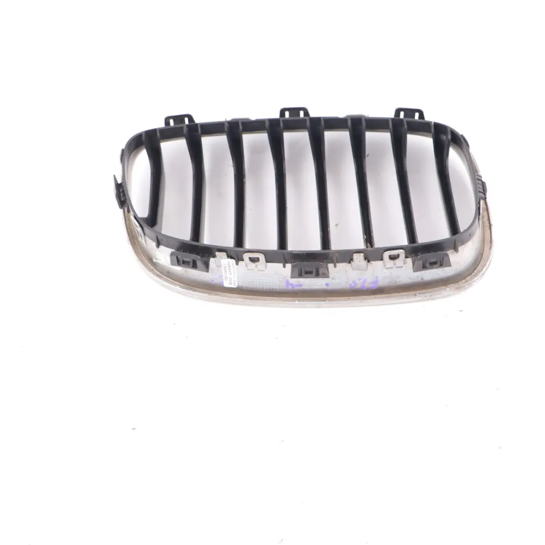 Front Left N/S Bumper Grille Centre Kidney Chrome Cover to BMW F20 F21 with Part number 7239021 BMW F20 F21 Front Left N/S Bumper Grille Centre Kidney Chrome Cover - SKU 7239021-4 - Part number 7239021