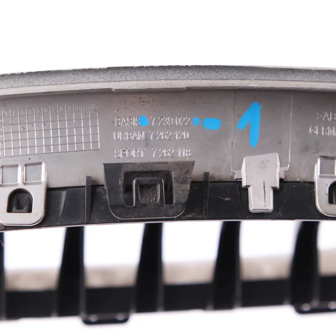 Front Bumper Grille BMW F20 F21 1 Centre Kidney Right O/S Chrome to with Part number 7239022 Front Bumper Grille BMW F20 F21 1 Centre Kidney Right O/S Chrome - SKU 7239022-1 - Part number 7239022