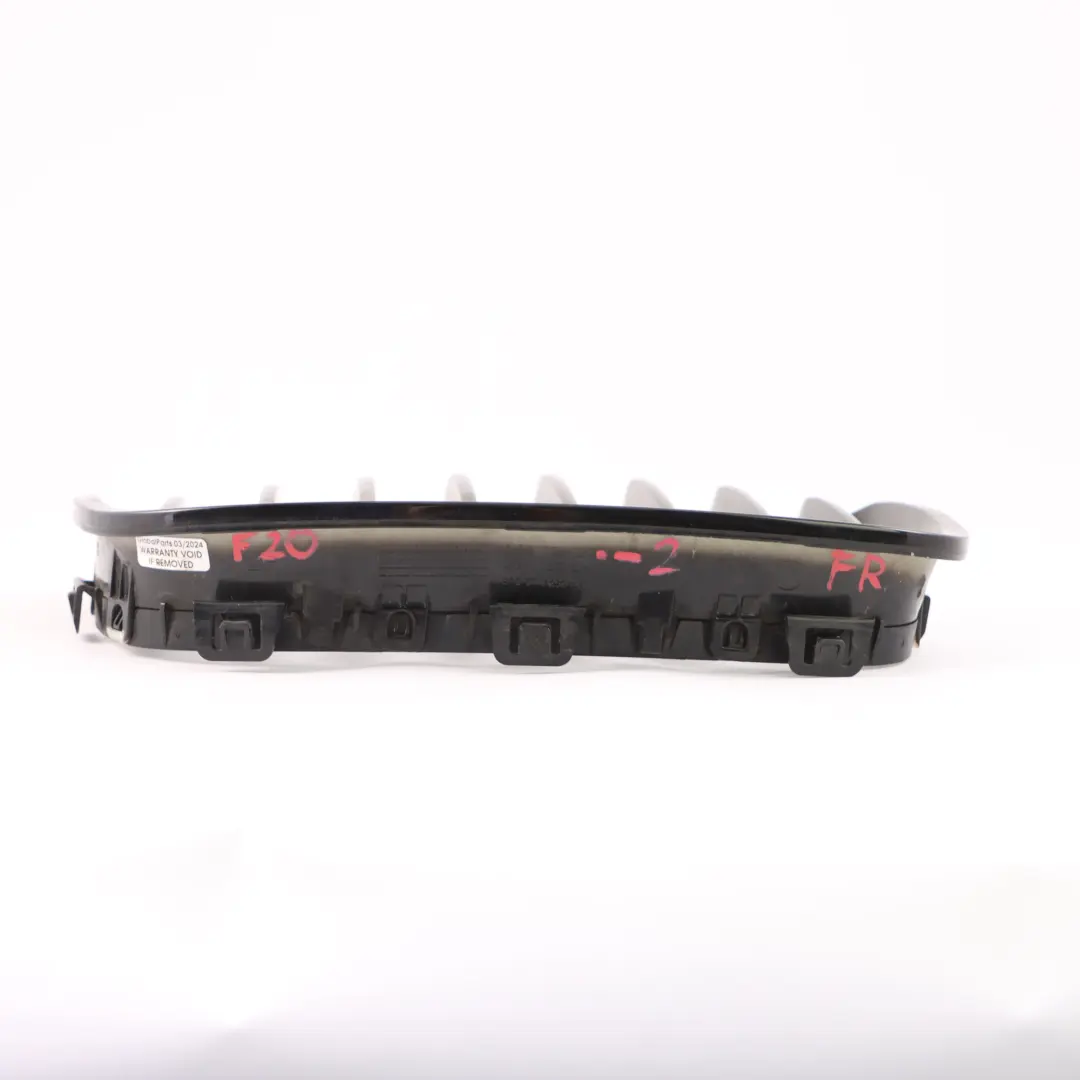  Rejilla parachoques delantero BMW F20 F21 riñón central derecho Negro - SKU 7239022-2 - Número de pieza 7239022