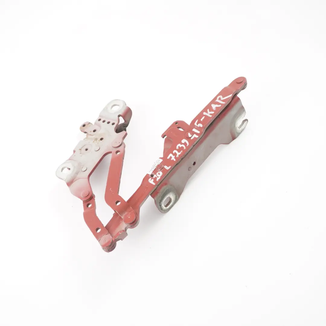BMW F20 F30 F32 F80 Cerniera cofano anteriore sinistra Karmesinrot - A61 - SKU 7239415-KAR - Numero di parte 7286343