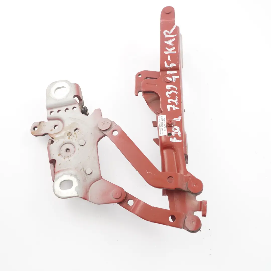 Capó delantero del capó bisagra izquierda Karmesinrot - A61 para BMW F20 F30 F32 F80 con número de pieza 7286343 BMW F20 F30 F32 F80 Capó delantero del capó bisagra izquierda Karmesinrot - A61 - SKU 7239415-KAR - Número de pieza 7286343