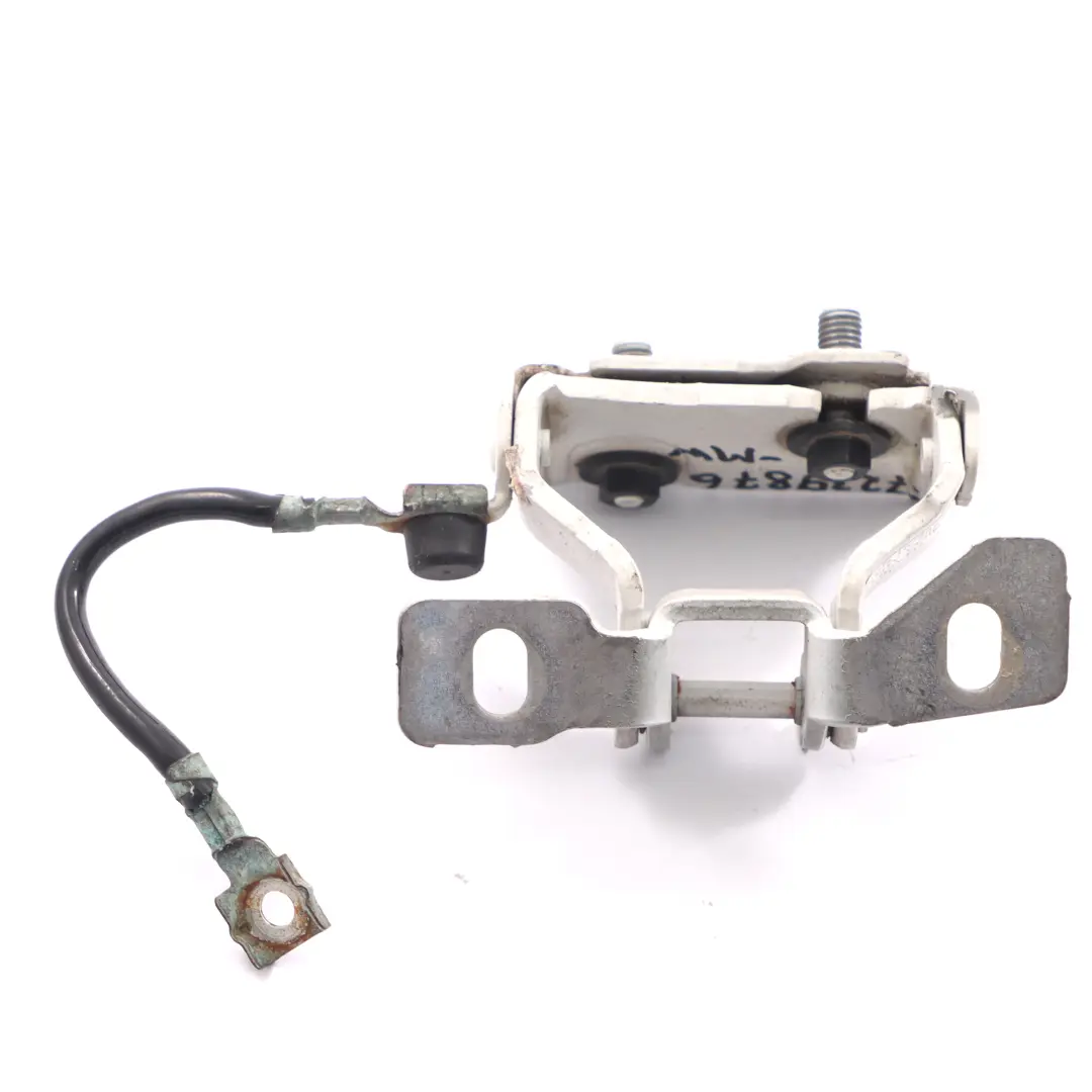 Bisagra Maletero Tapa Izquierda Mineralweiss Blanco-A96 para BMW F20 F21 LCI con número de pieza 7239875 BMW F20 F21 LCI Bisagra Maletero Tapa Izquierda Mineralweiss Blanco-A96 - SKU 7239875-MW - Número de pieza 7239875