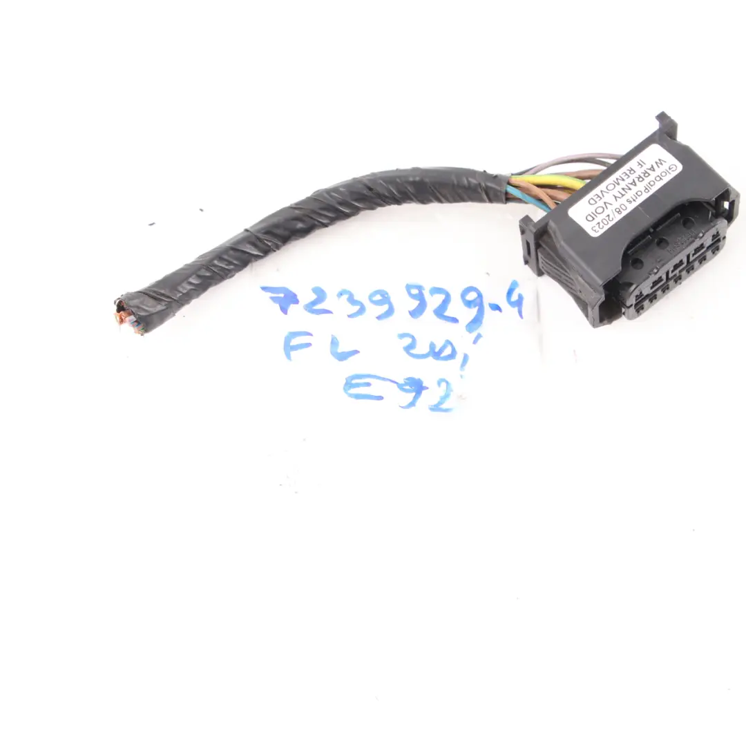 Enchufe Cableado Faro Xenón Delantero Izquierdo 6925638 para BMW E92 E93 LCI con número de pieza 7239929 BMW E92 E93 LCI Enchufe Cableado Faro Xenón Delantero Izquierdo 6925638 - SKU 7239929-4 - Número de pieza 7239929