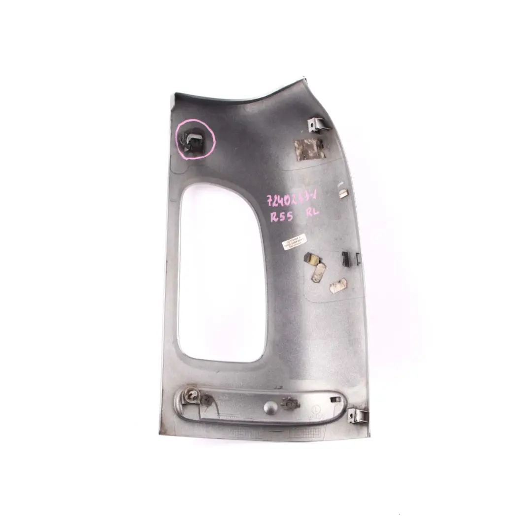 Tail Trim Rear Light Left Reflector Cover N/S Silver 2 7240231 to Mini Clubman R55 with Part number 7240233 Mini Clubman R55 Tail Trim Rear Light Left Reflector Cover N/S Silver 2 7240231 - SKU 7240233-2 - Part number 7240233