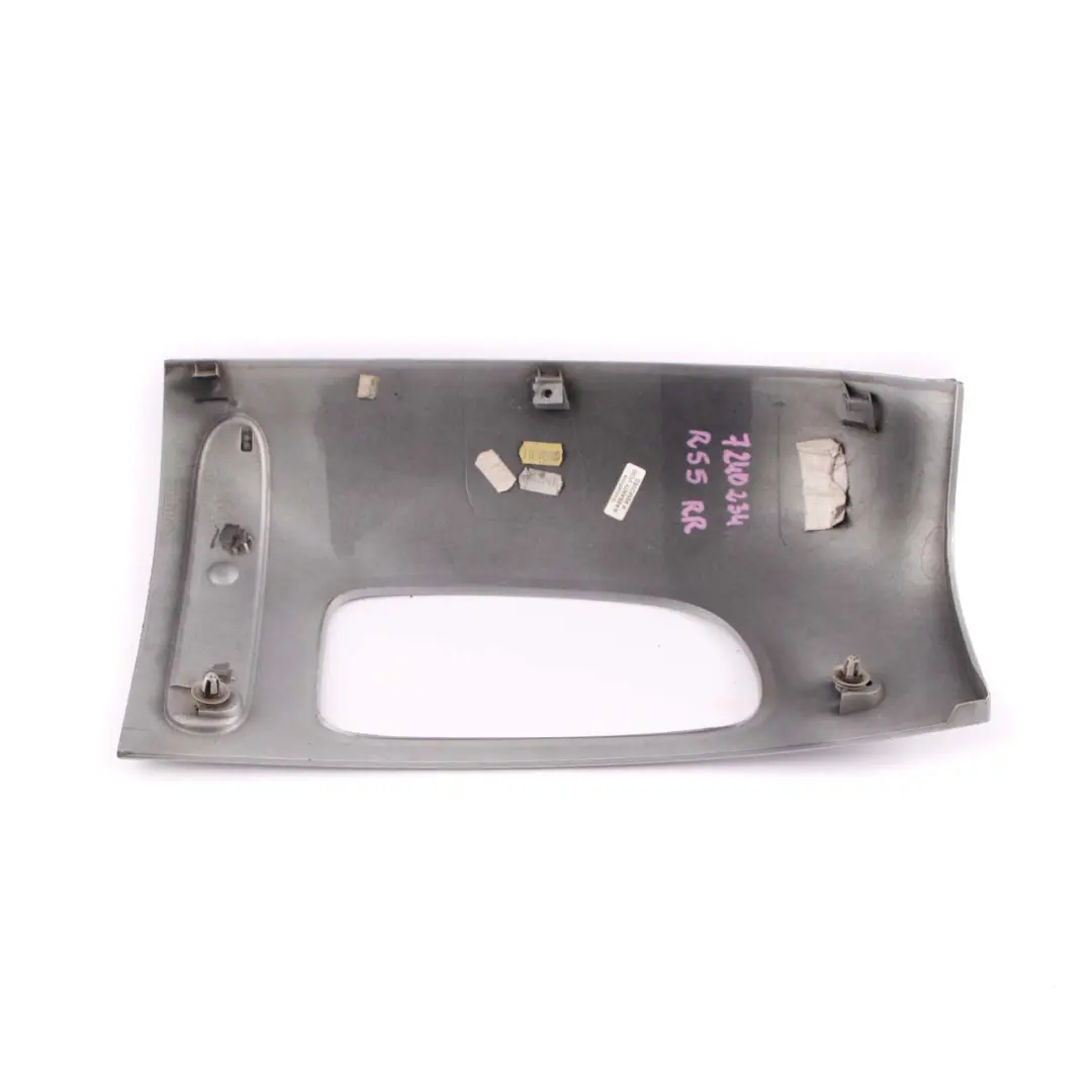 Tail Trim Rear Light Right Reflector Cover O/S Silver to Mini Cooper Clubman R55 with Part number 7240234 Mini Cooper Clubman R55 Tail Trim Rear Light Right Reflector Cover O/S Silver - SKU 7240234 - Part number 7240234