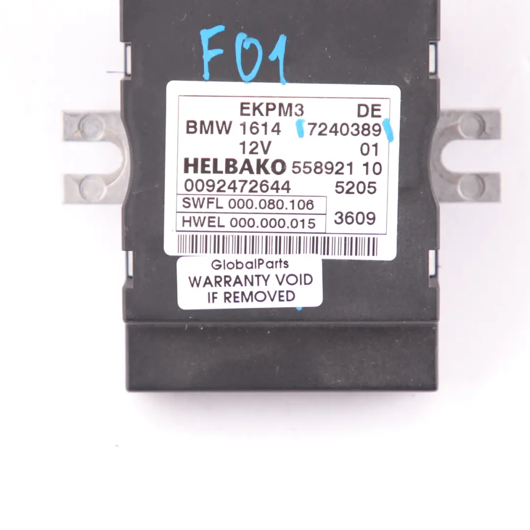 BMW F10 F11 Control Unit Module ECU For Fuel Pump - SKU 7240389 - Numéro de pièce 7240389