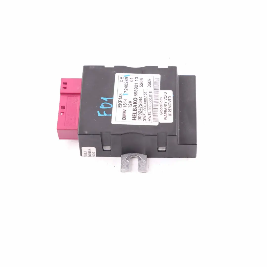 BMW F10 F11 Unidad de Control Módulo ECU Para Bomba de Combustible - SKU 7240389 - Número de pieza 7240389