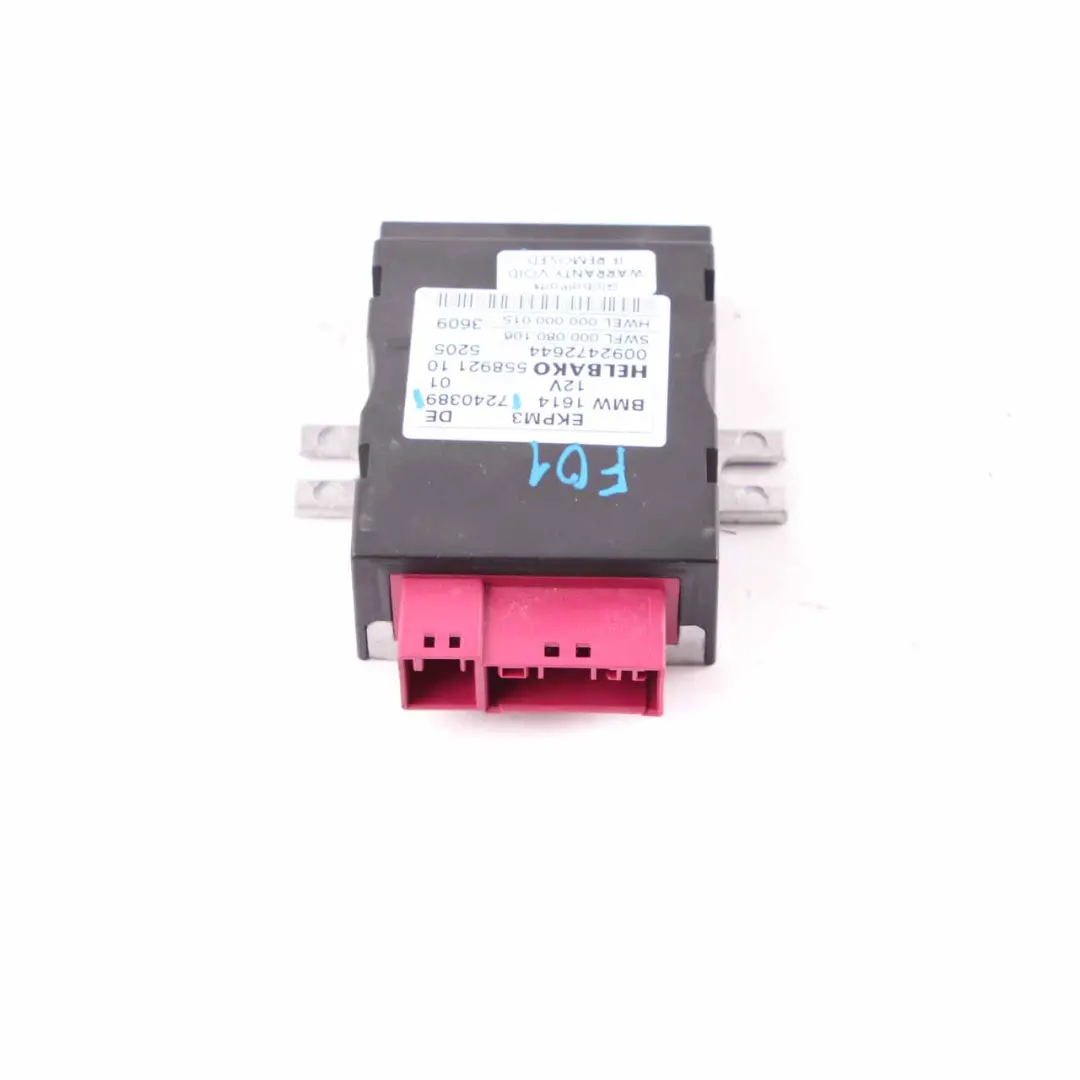 BMW F10 F11 Control Unit Module ECU For Fuel Pump - SKU 7240389 - Numéro de pièce 7240389
