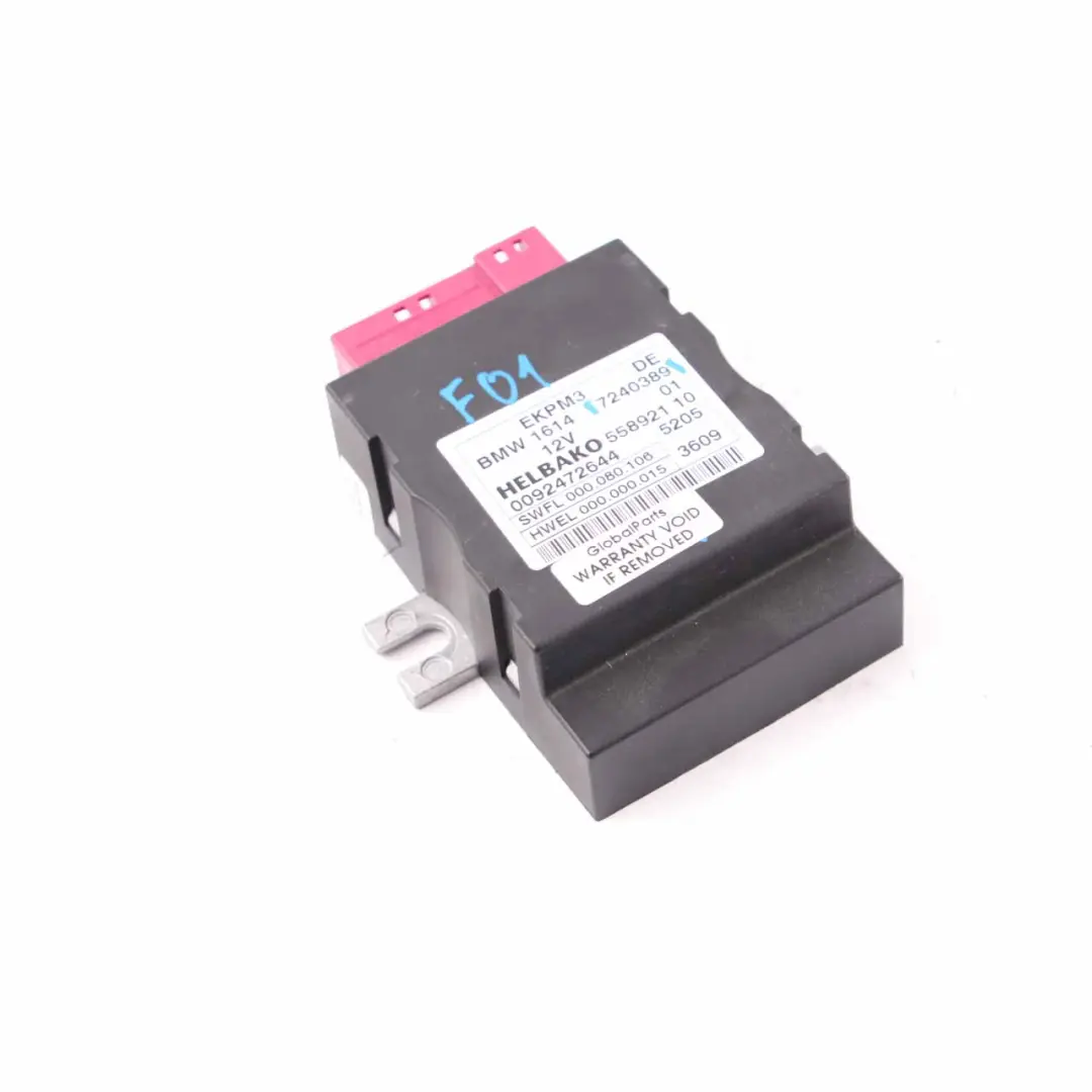 BMW F10 F11 Unidad de Control Módulo ECU Para Bomba de Combustible - SKU 7240389 - Número de pieza 7240389