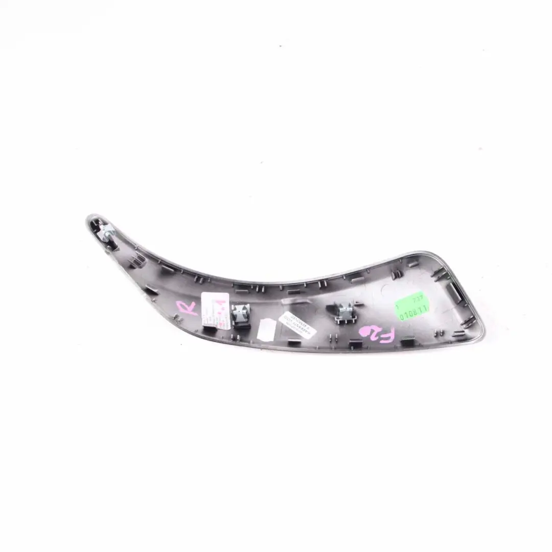 Trim Door Handle Right O/S Satinsilber Silver to BMW 1 Series 1 F20 F21 Cover with Part number 7240414 BMW 1 Series 1 F20 F21 Cover Trim Door Handle Right O/S Satinsilber Silver - SKU 7240414-1 - Part number 7240414