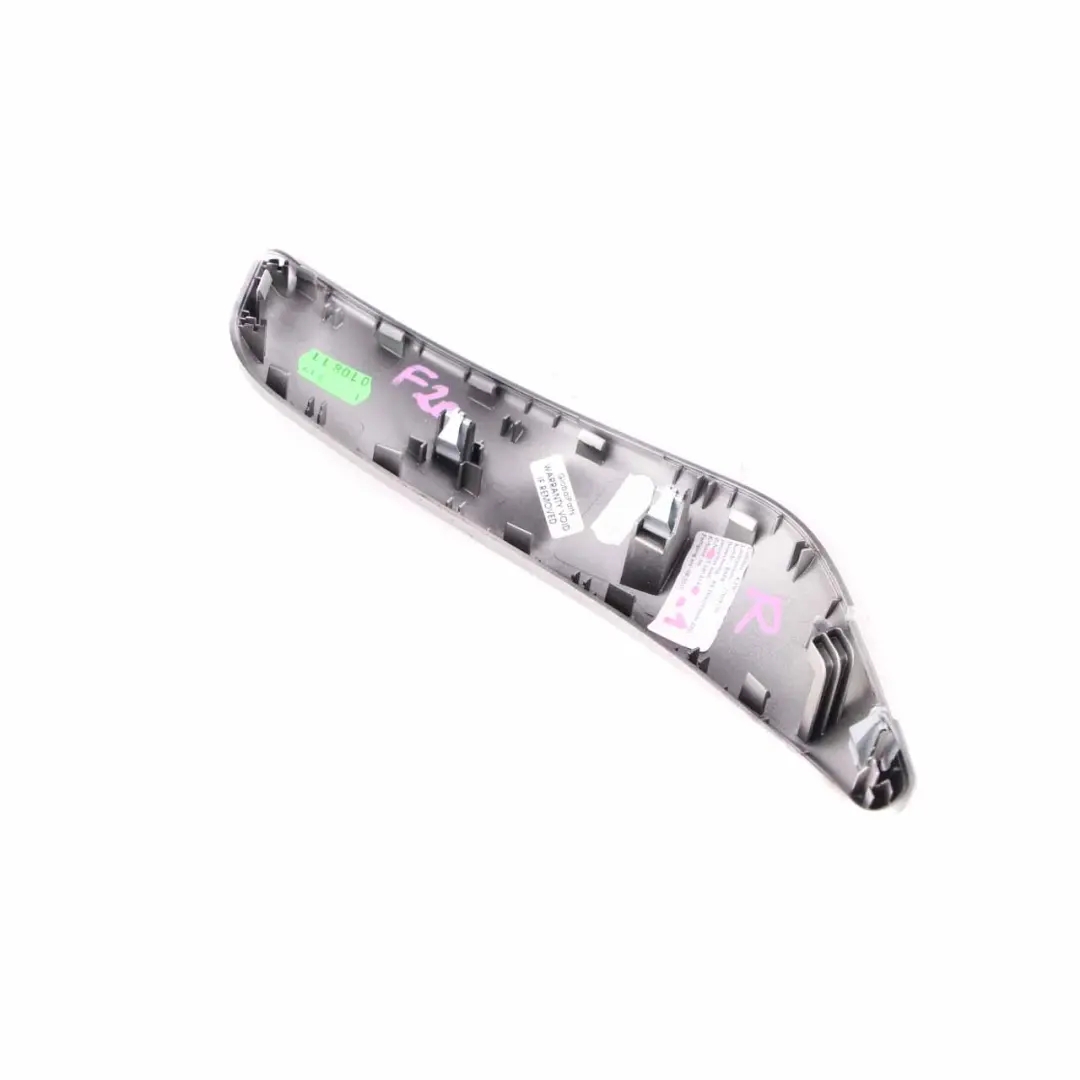 Trim Door Handle Right O/S Satinsilber Silver to BMW 1 Series 1 F20 F21 Cover with Part number 7240414 BMW 1 Series 1 F20 F21 Cover Trim Door Handle Right O/S Satinsilber Silver - SKU 7240414-1 - Part number 7240414